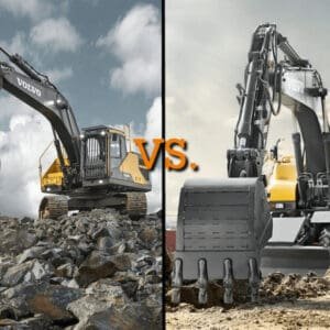 crawler and wheeled excavators