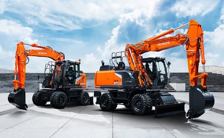 two excavators