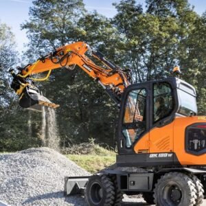 wheeled excavator for demolition