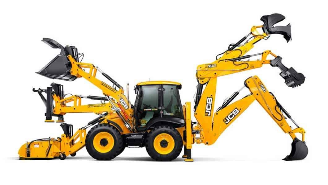 JCB loader equipped with best attachments