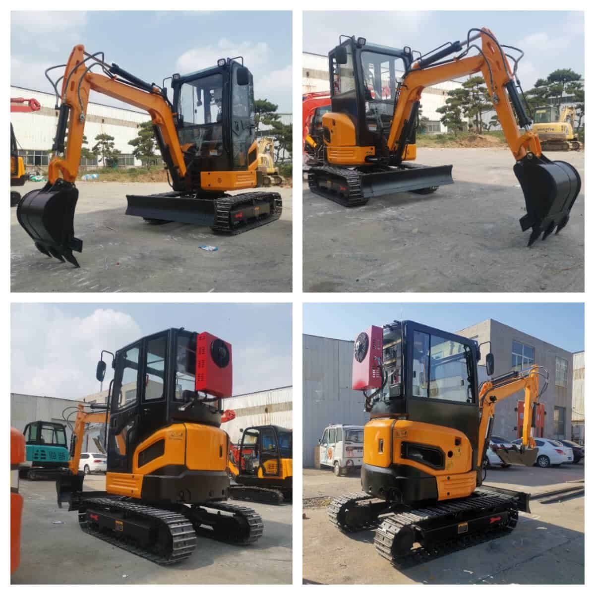 zero tail swing excavator