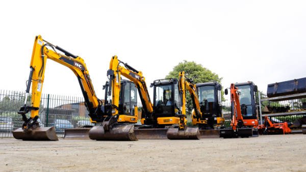 mini excavator sizes