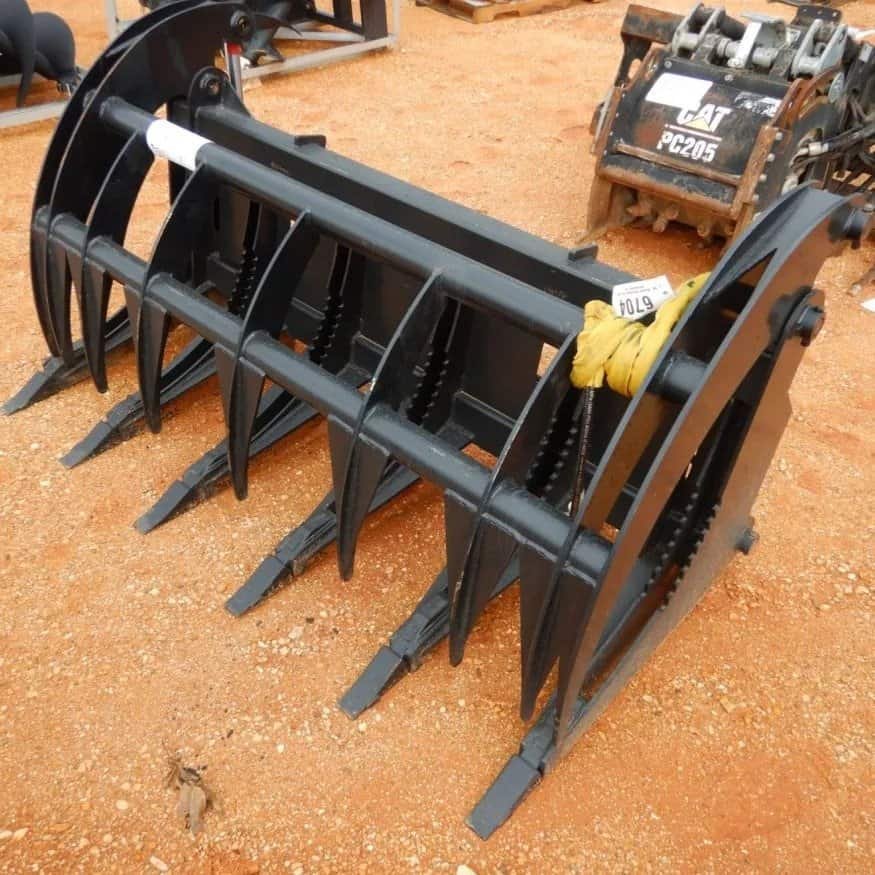 skid steer Grapple Rake