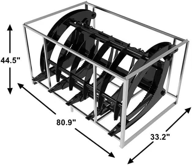 skid steer Grapple Rake 8