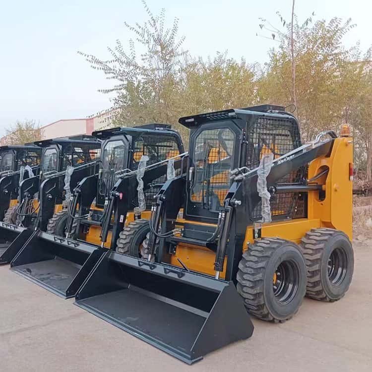 how does a skid steer work