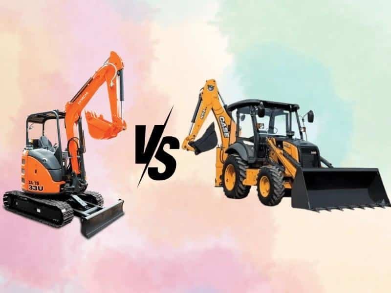 backhoe vs mini excavator