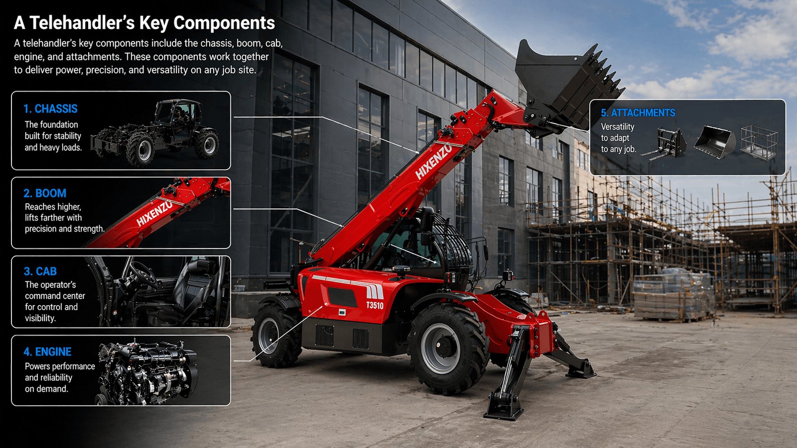 telehandler main parts
