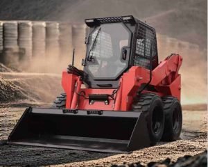 how does a skid steer work